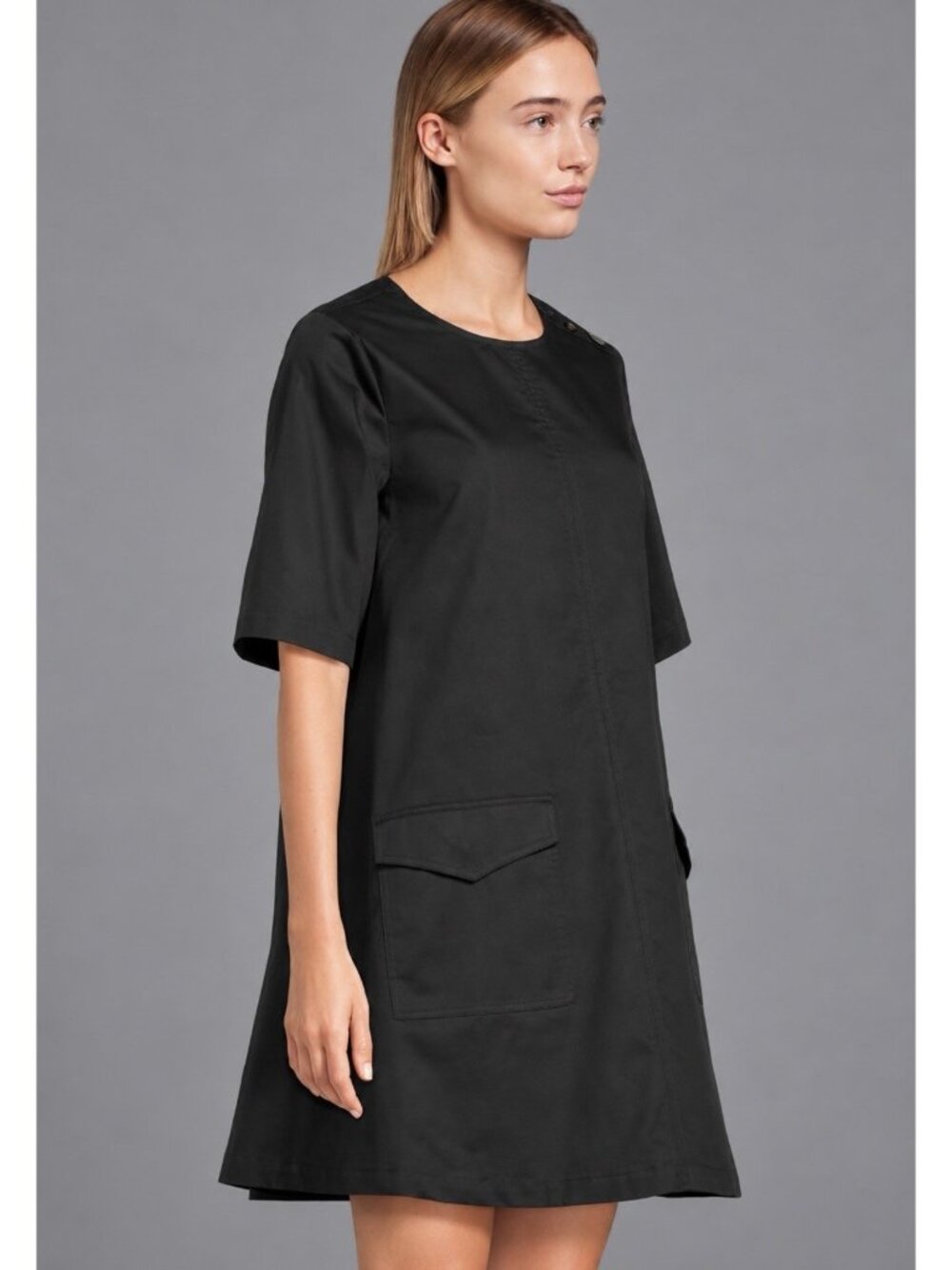BARBOUR Womens Size 10 US Black Luna Cotton Mini Dress